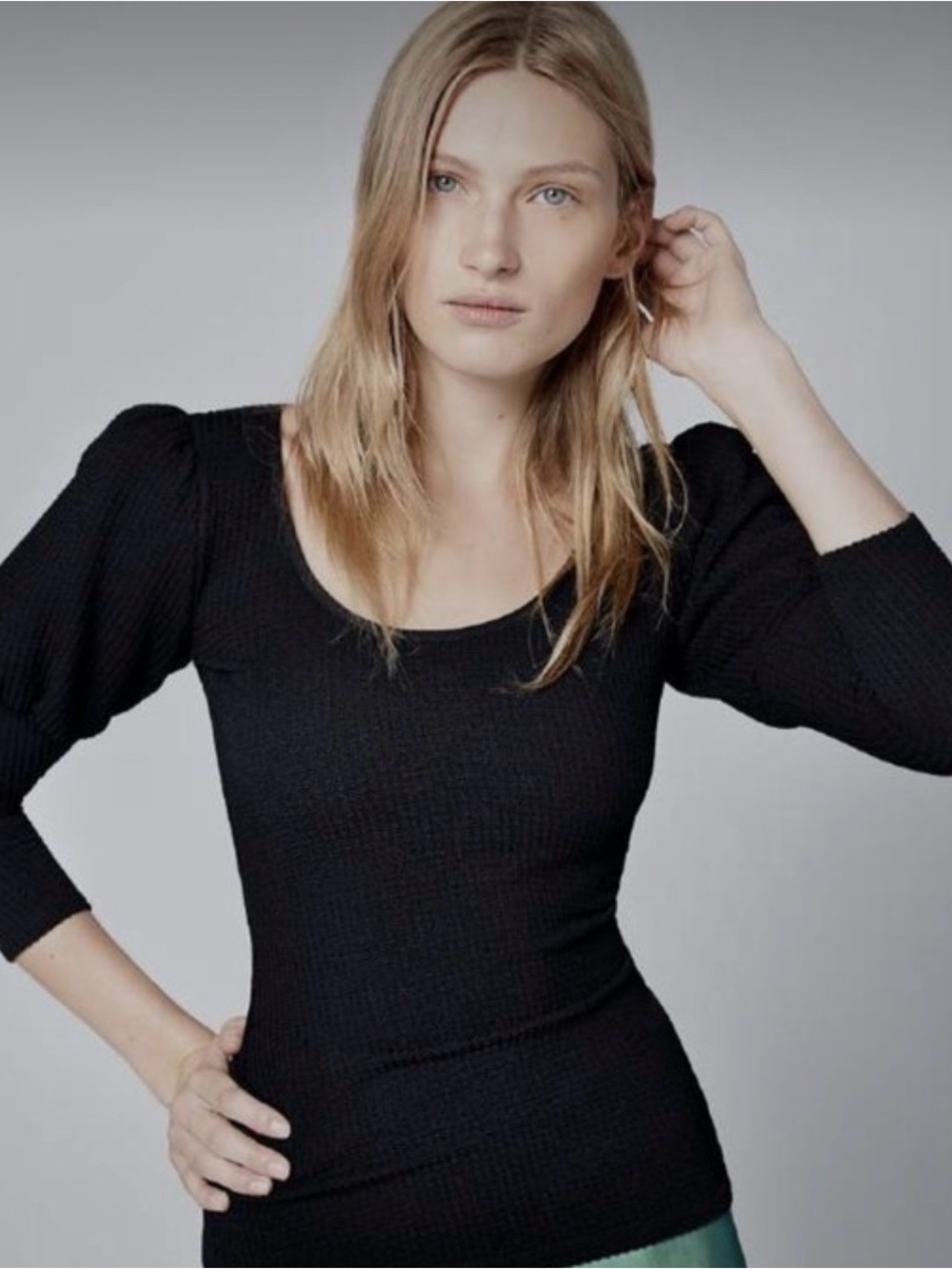SMYTHE Reversible Juliet Puff Sleeve Top